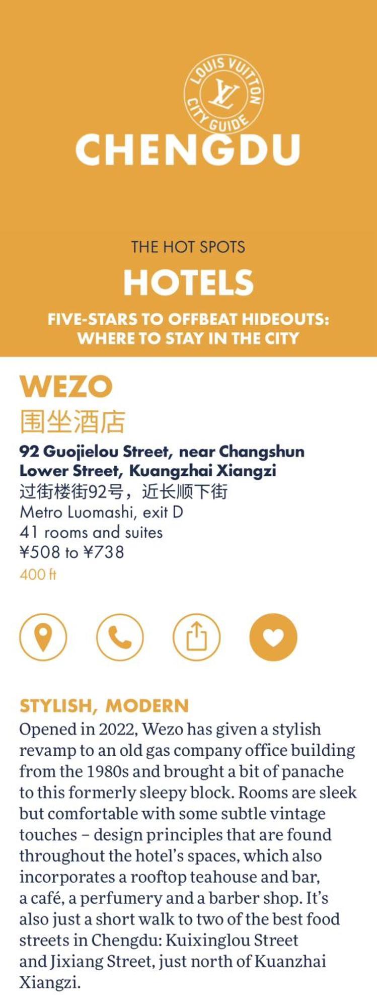 Wezo Hotel Kuanzhai Alley Chengdu-Breakfast Till 12Noon-Lv City Guide Recommended Hotel Exterior photo